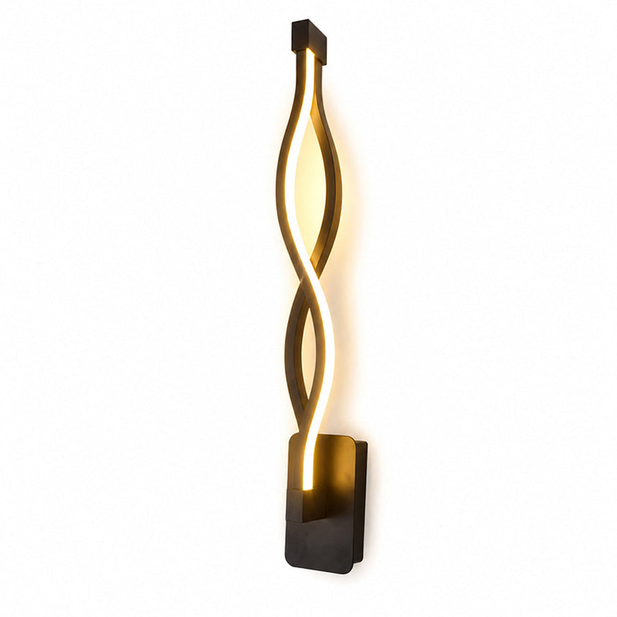 Wavy Minimalist LED Wall Sconce Bedside Lamp