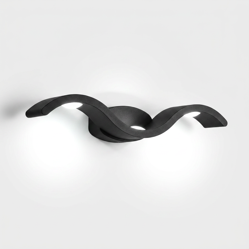 Wave Outdoor LED Wall Sconce IP65 Up Down Light