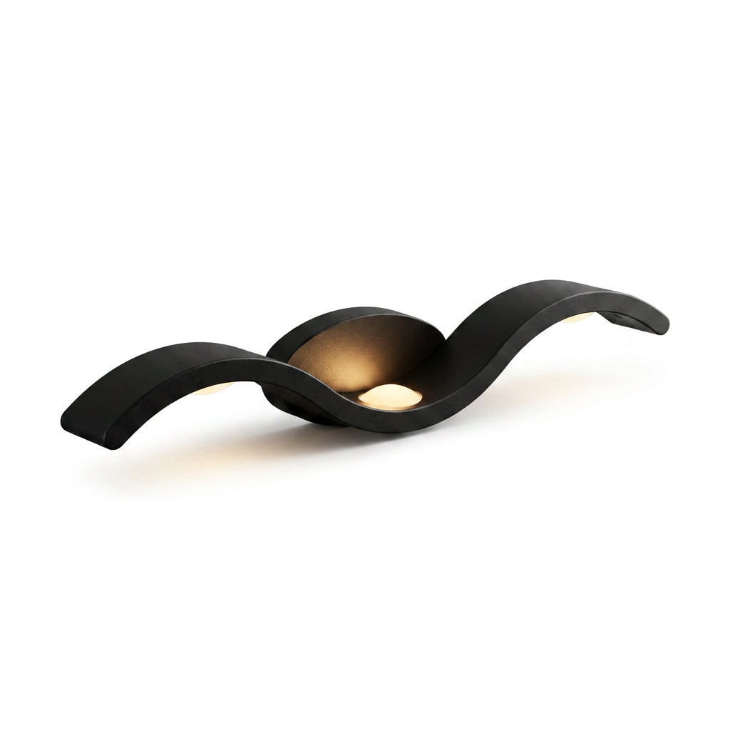 Wave Outdoor LED Wall Sconce IP65 Up Down Light