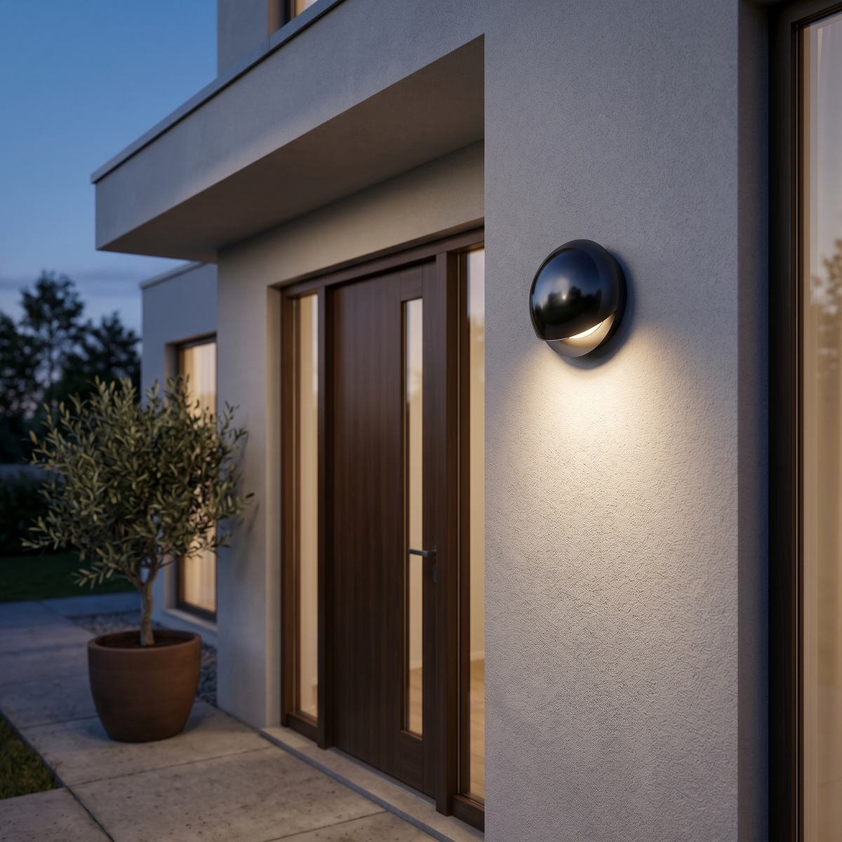 Eclipse Outdoor LED Wall Light IP65 Waterproof Downlight