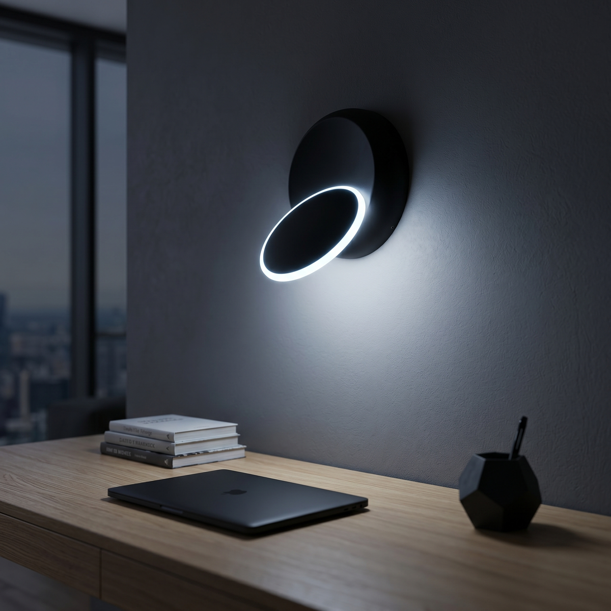 Rotating LED Wall Sconce 350 Degree Adjustable Reading Light