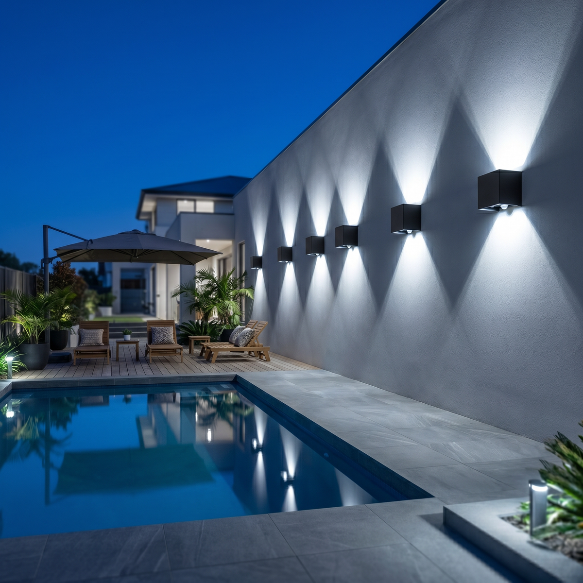 Motion Sensor Up Down Outdoor Wall Light IP65 LED